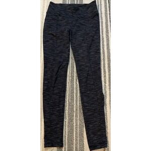 Athleta Metro High Rise Leggings Space Dye Charcoal Gray With Pockets Size S